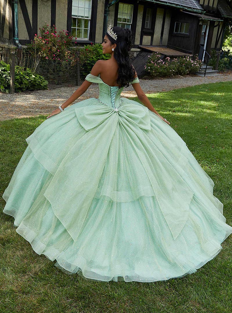 vestido para quinceañeras almendra